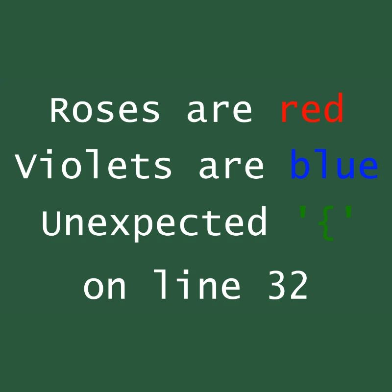 Unexpected on line | Programmer Computer Scientist