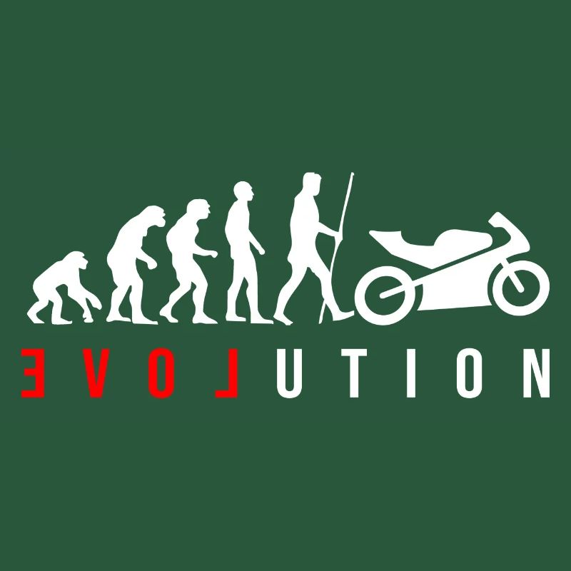 L’évolution de l’humanité est la moto