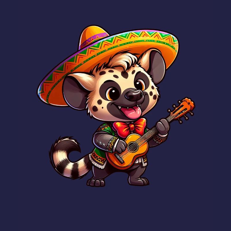 Cinco de Mayo Hyäne Giraffe Mariachi