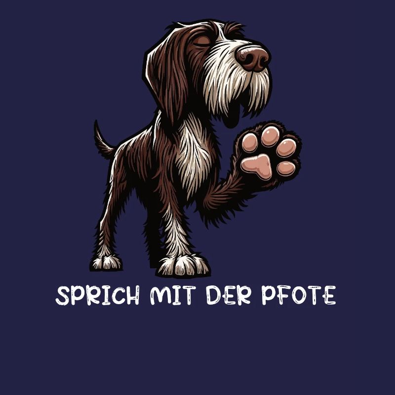 Sprich mit der Pfote Deutsch Drahthaar Drahthaare