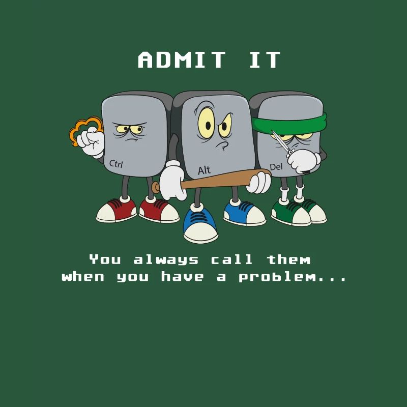 Computer Scientist Programmer Ctrl Alt Del Computer