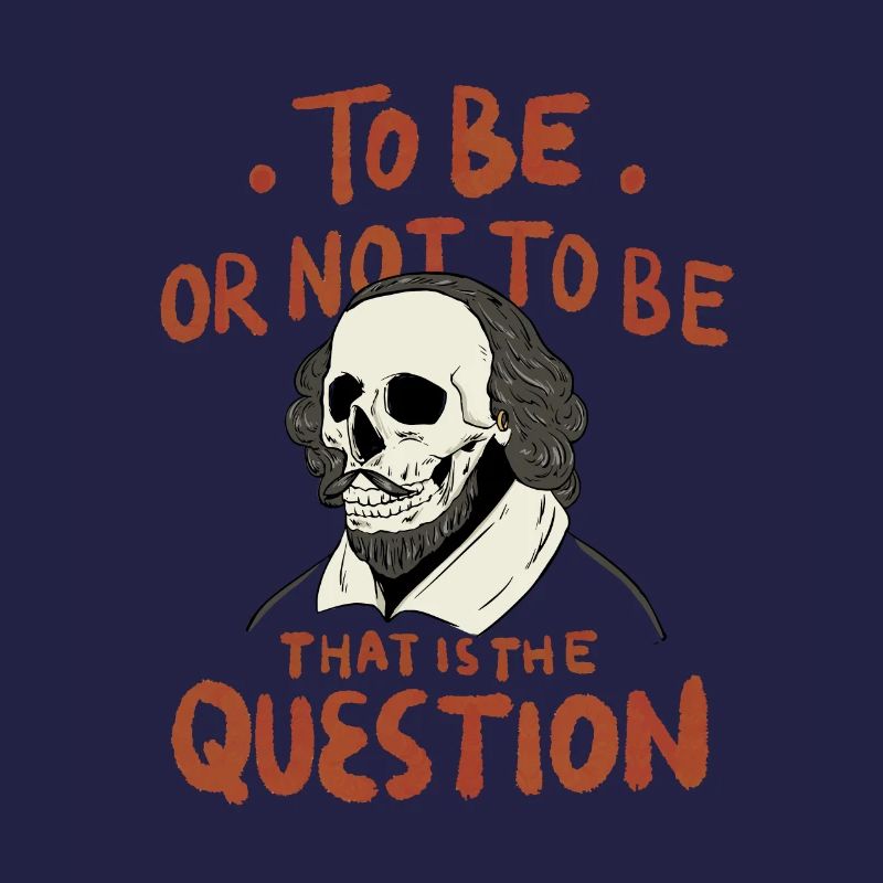 Hamlet Zitat "Sein oder nicht sein" Design