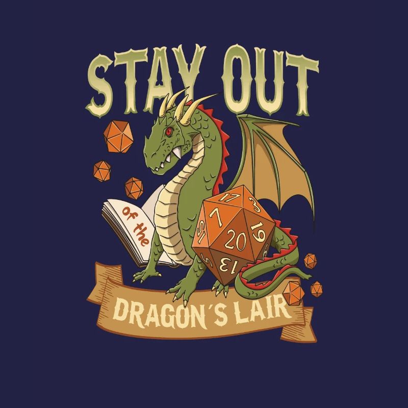 Conception de cube Rpg Dragon D20 pour un joueur de RPG