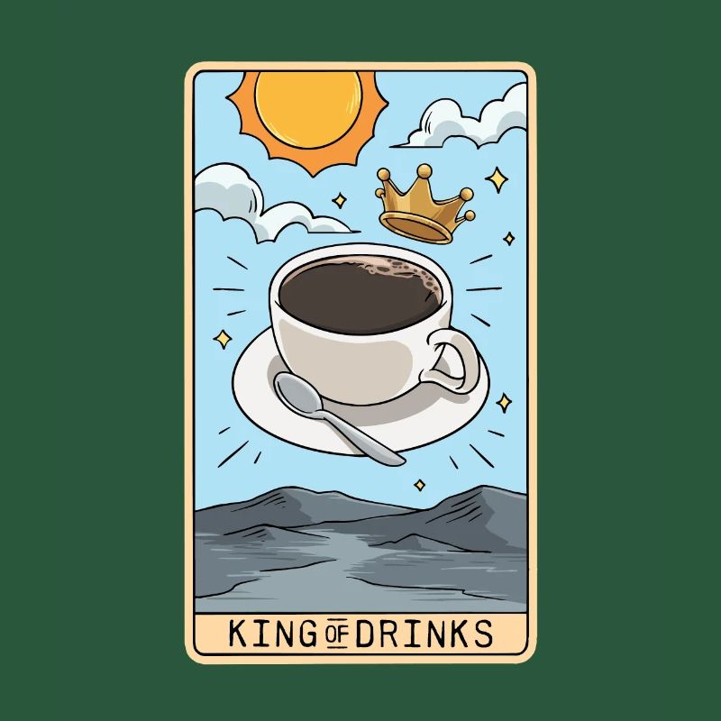 Tarot Card Reader Hot Coffee Drinker Caffeine