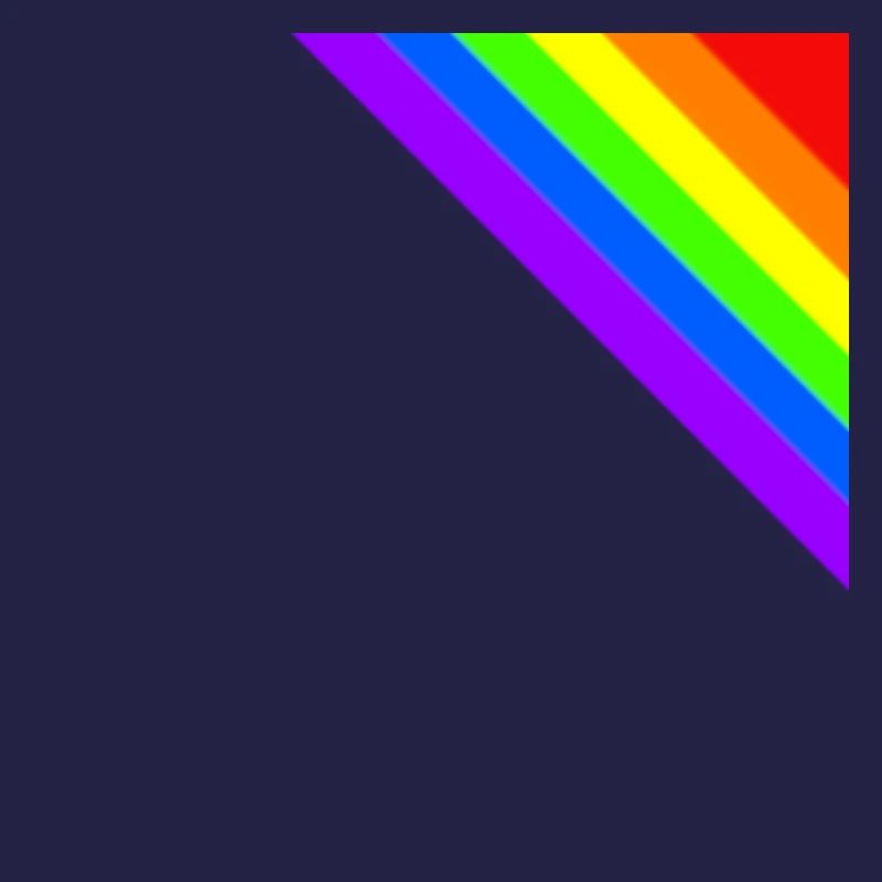 Regenbogen Geschenkidee Ecke bunt