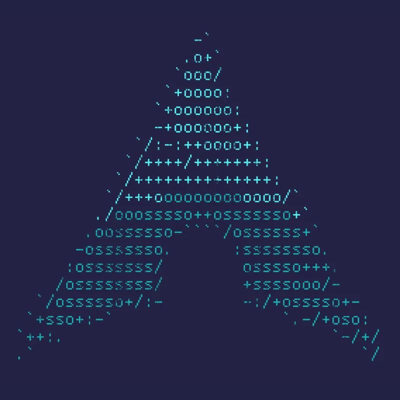 arch linux blau vintage