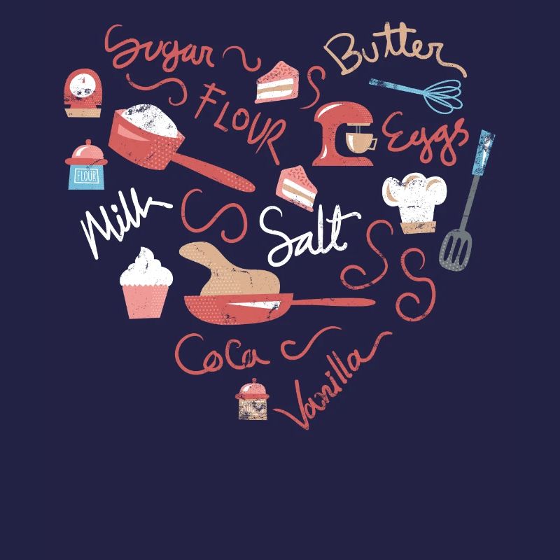 Herz-backen-design Für Bäcker Oder Backfans