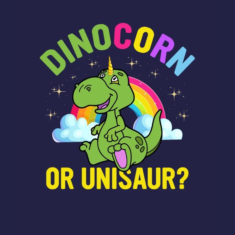 Lustiges süßes Dinosaurier-Einhorn - Dinocorn oder Unisaure