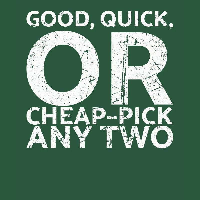 Gut, Schnell Oder Günstig Wählen Sie Zwei