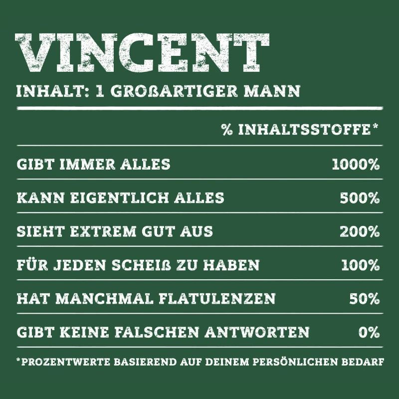 Vincent Great Man First Name