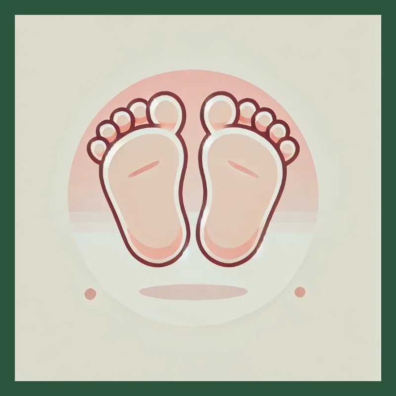 Mignons petits pieds de bébé