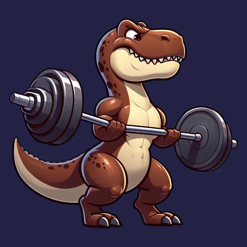 T-Rex mit Hantel Workout Design