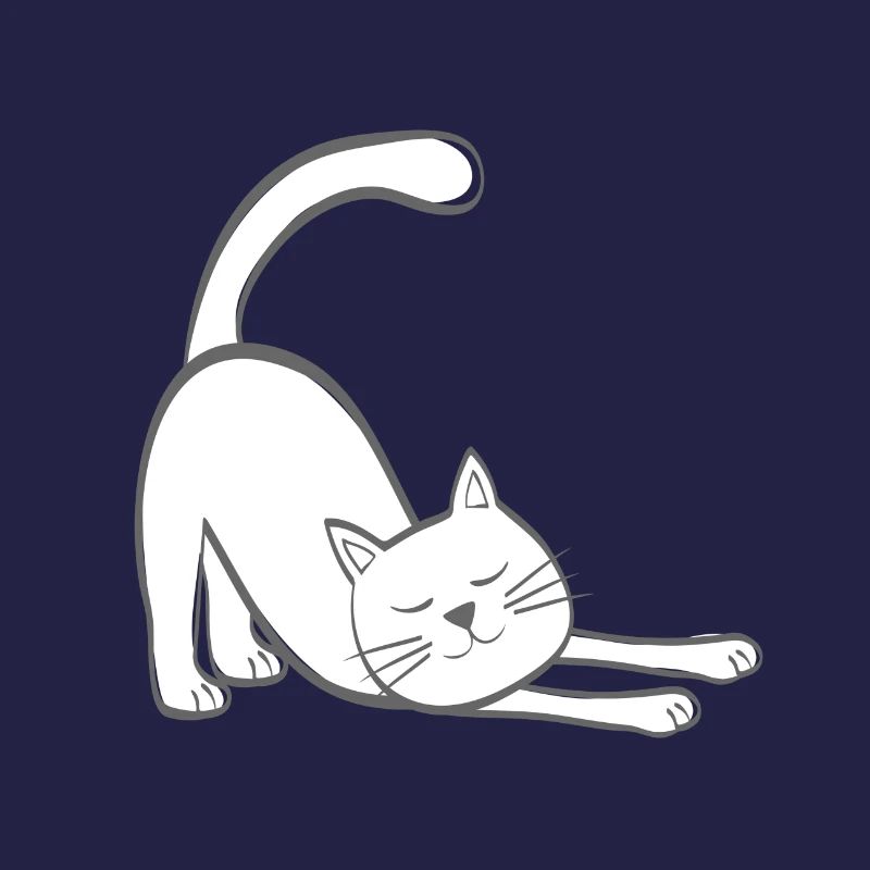 Chat extensible chat chaton stretching stretching