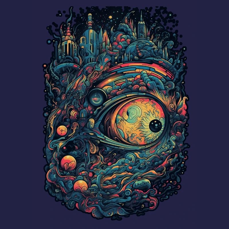 Trippy Explosion - Psychedelic Motif