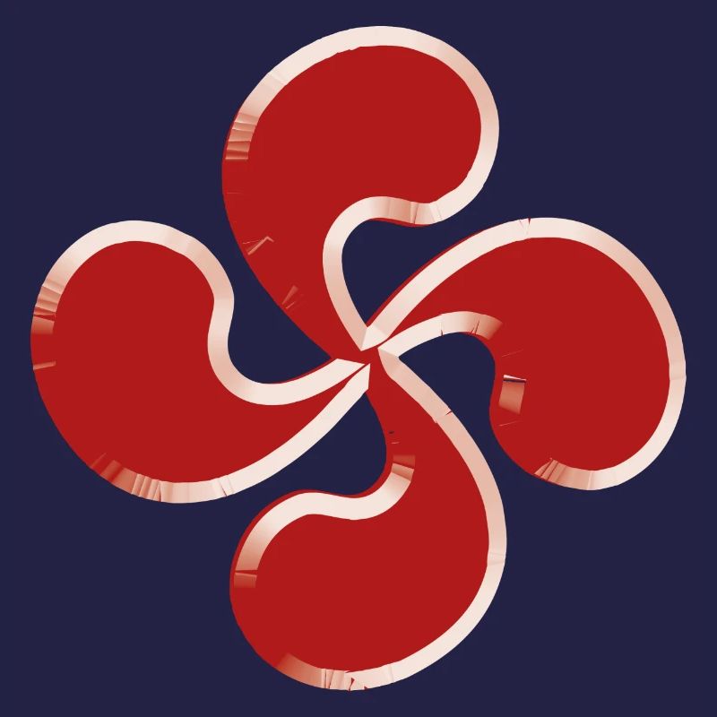 Croix basque 3d