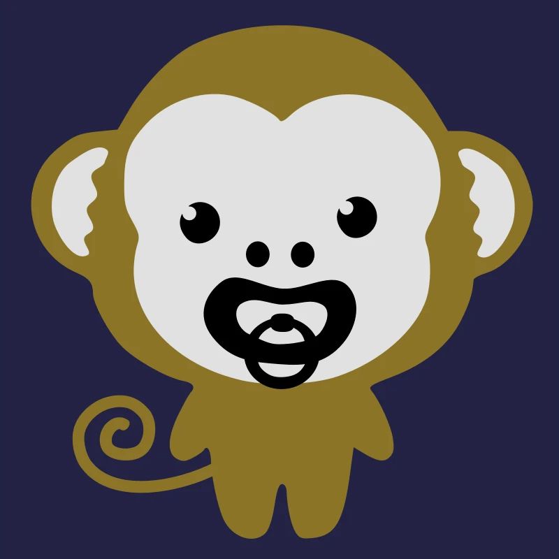baby monkey soother, Schnulleraffe