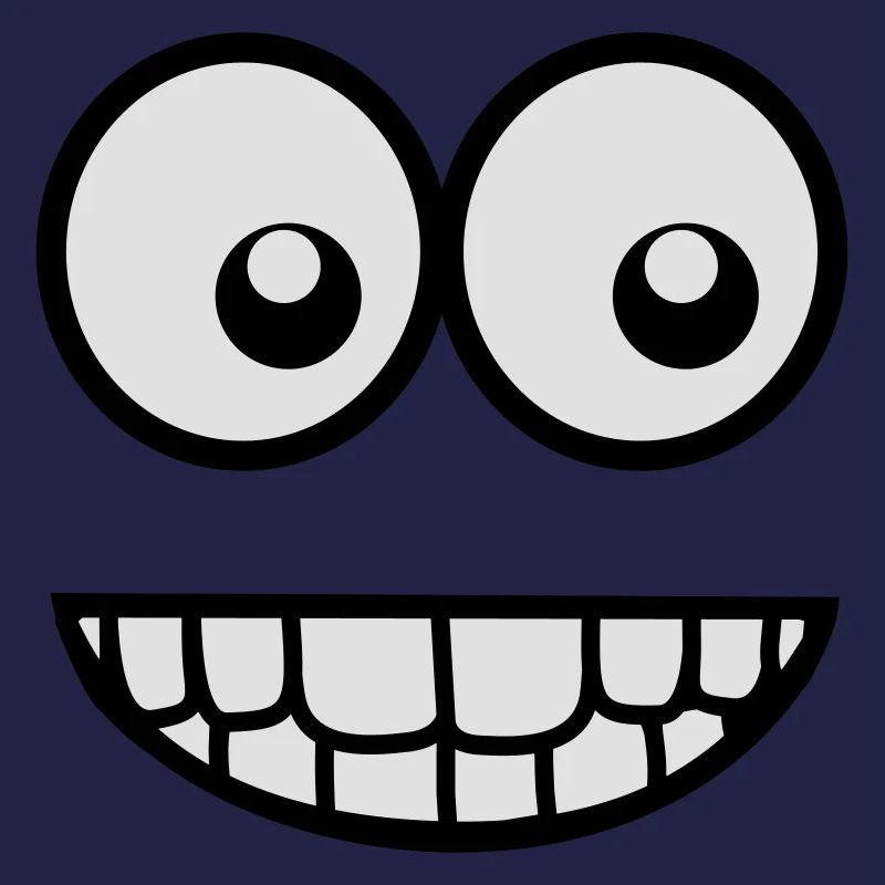 Funny Comic Face (Crazy & Cool) - Smiley