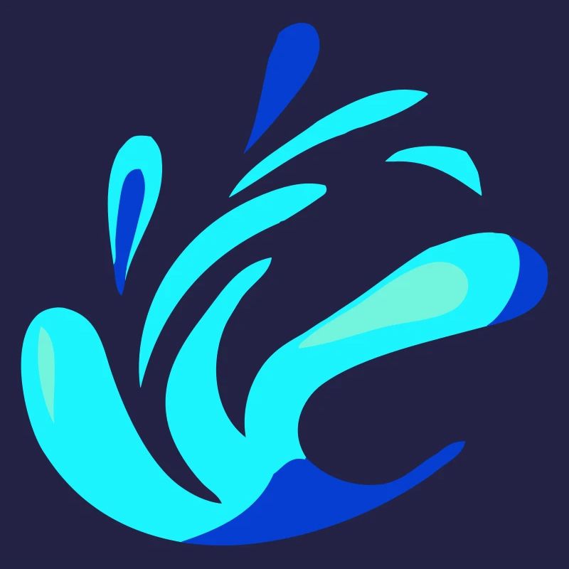 Liquid water (colors customizable)