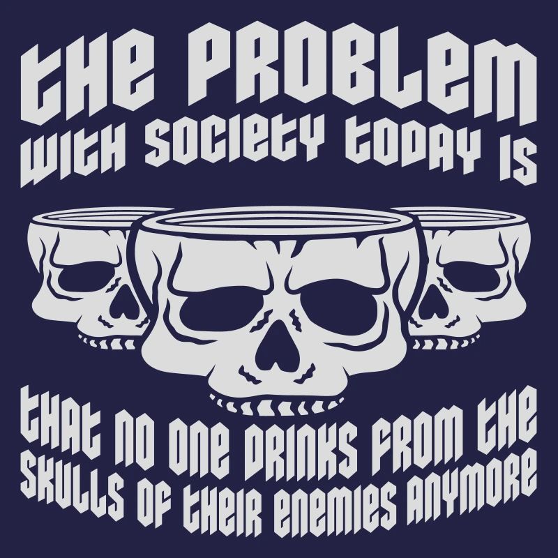 drinks from enemies skulls