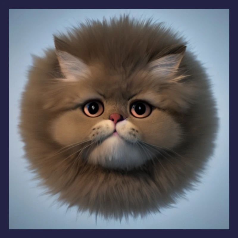 fluffy cat