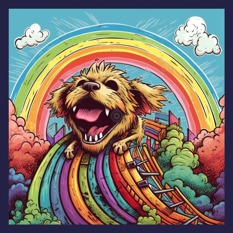 Funny LSD - freaky dwarf - Hund auf Rollercoster 1
