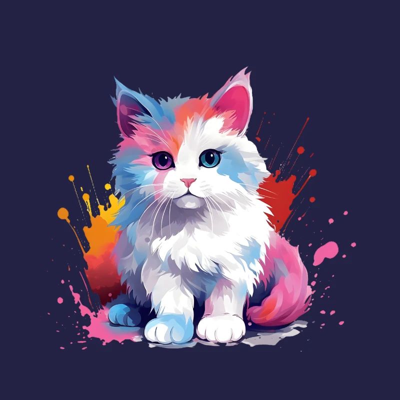 Splash Cat Kitty Design Geschenkidee