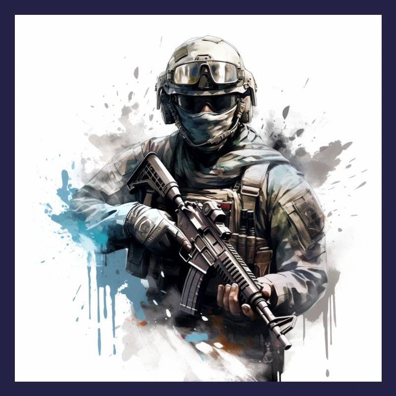 COD gaming art shooter