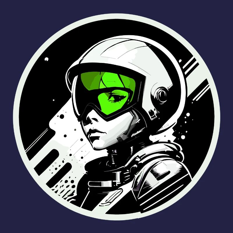 Austronaut logo stamp