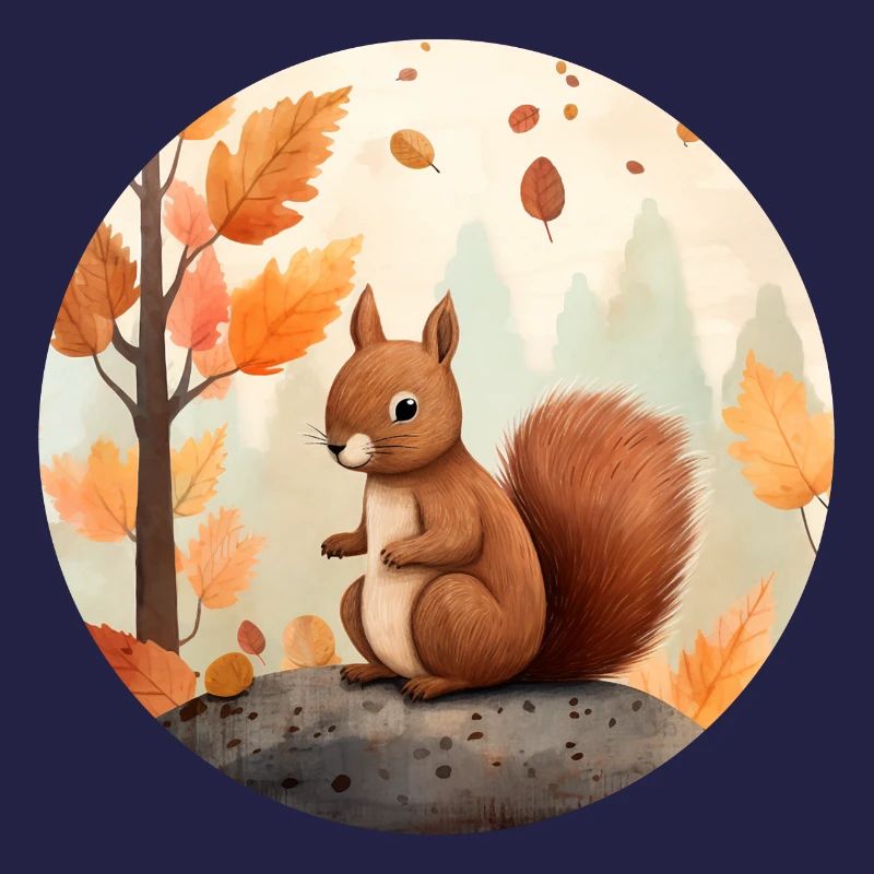 Eichhörnchen im Herbst