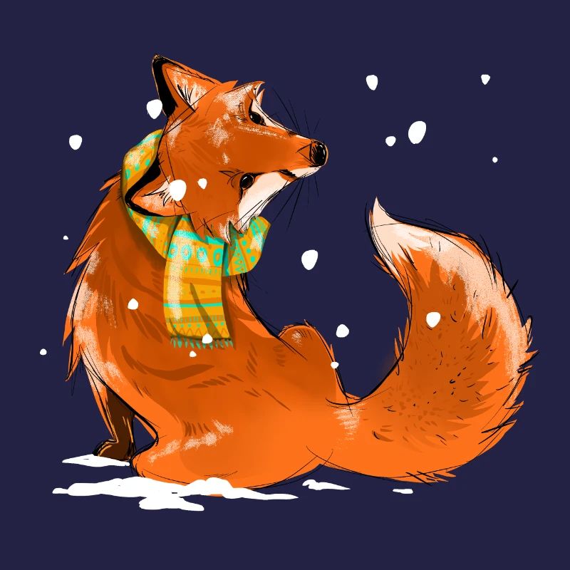 Fuchs im Schnee