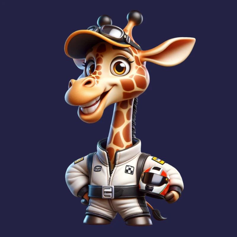Rennfahrer Giraffe