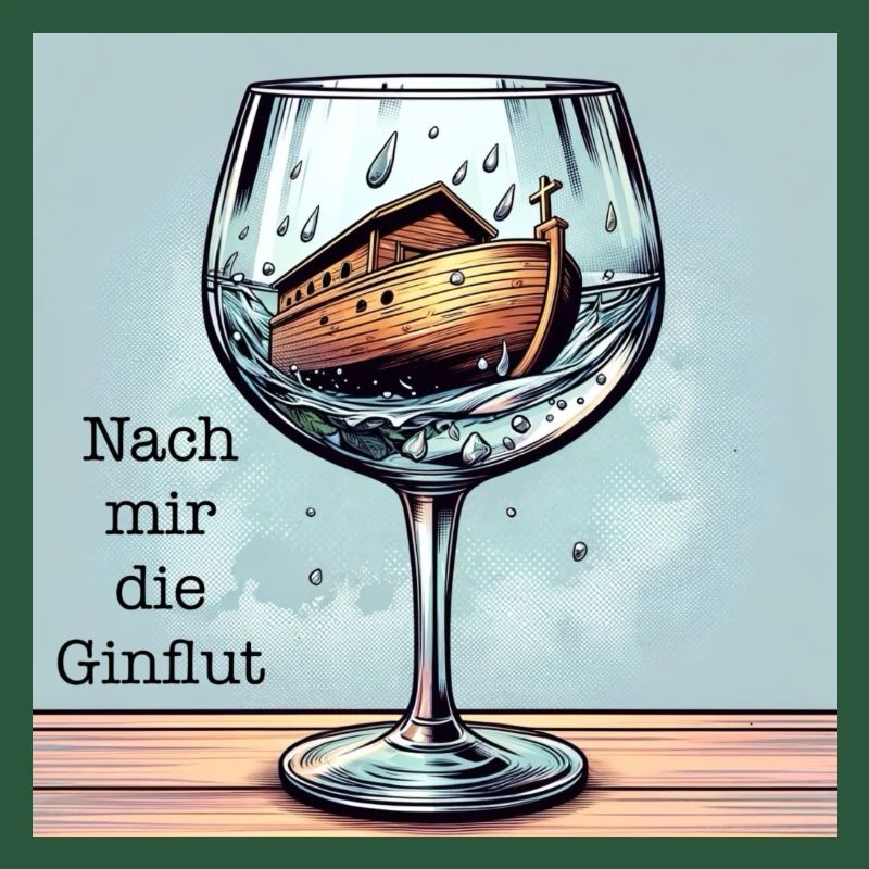 Nach mir die Ginflut - Trinkspruch Gin