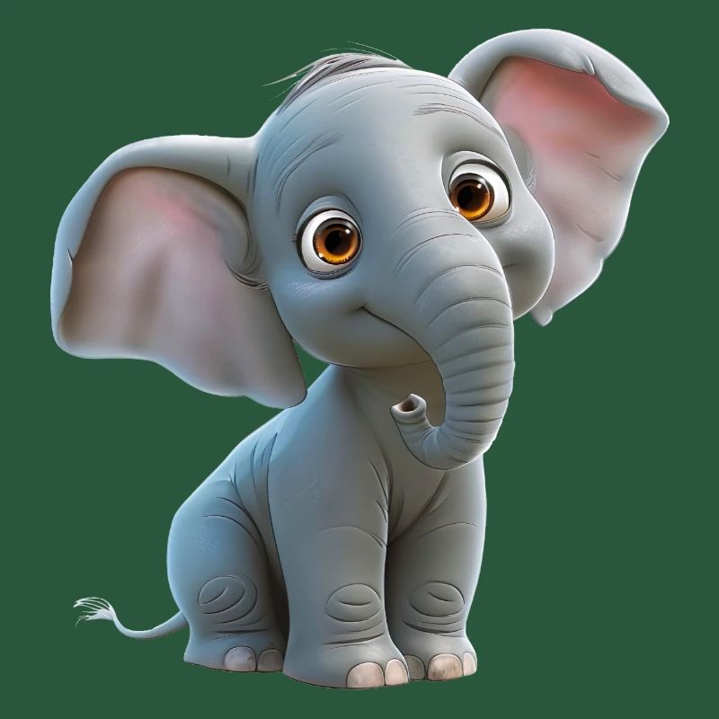 Drolliger kleiner Elefant
