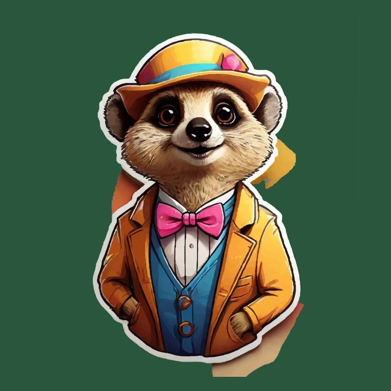 Lustiges Comic Erdmännchen