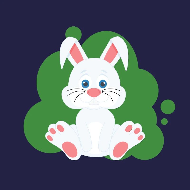 Éclaboussure de lapin de dessin animé