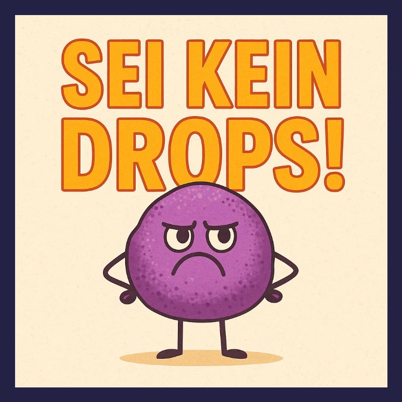 Sei kein grimmiger Drops