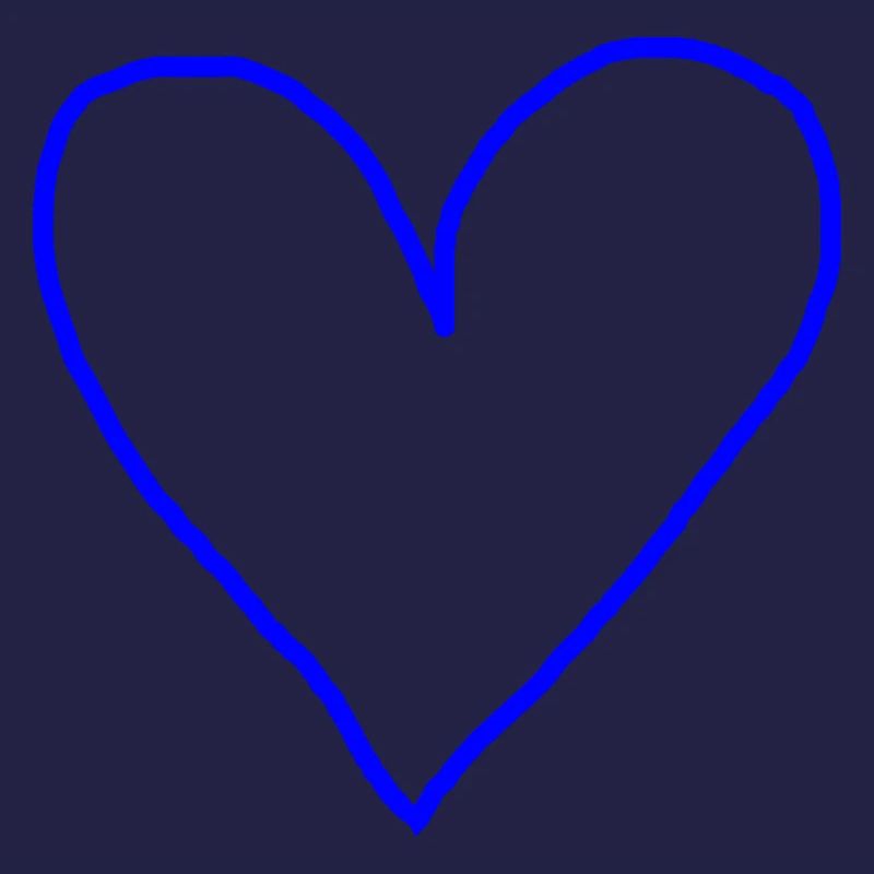 Herz blau Geschenkidee