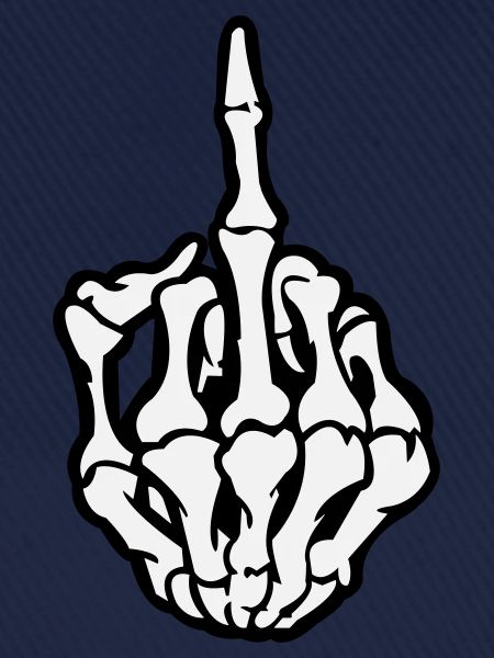 Skull Mittelfinger