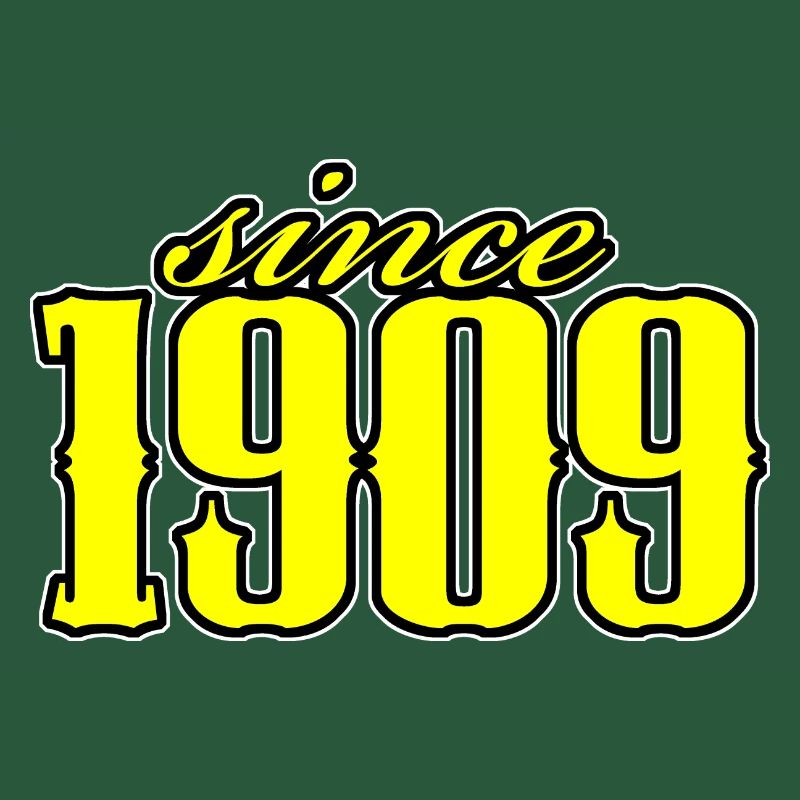 since 1909 (yellow)