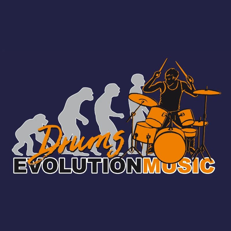 Drums, drummer, drums, evolution music
