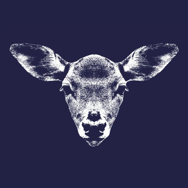 Deer portrait light