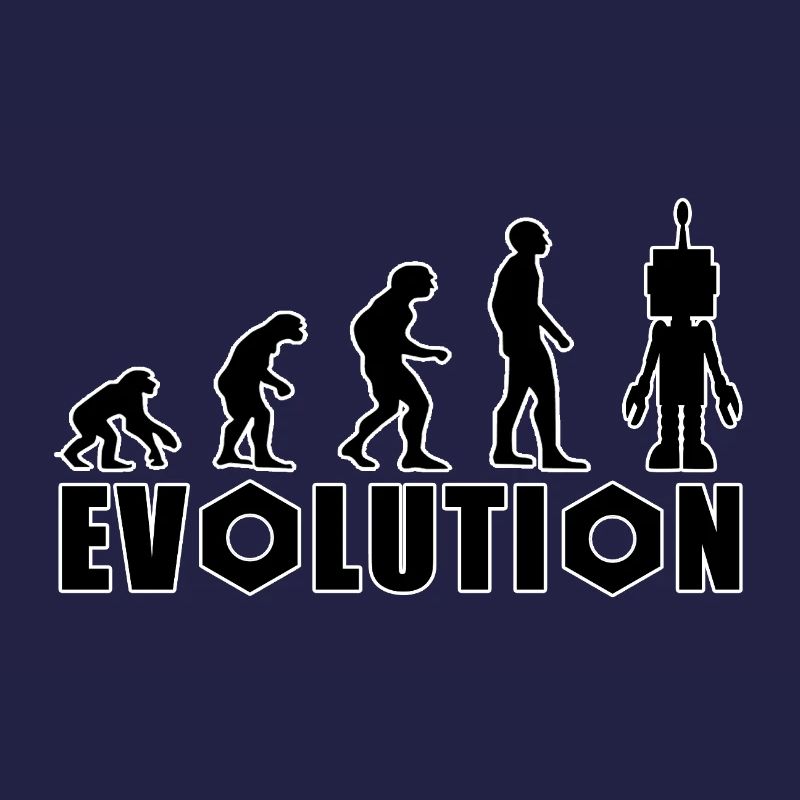 Evolution von Mensch zu Android