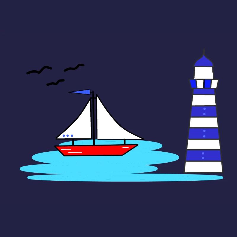 Leuchtturm boot