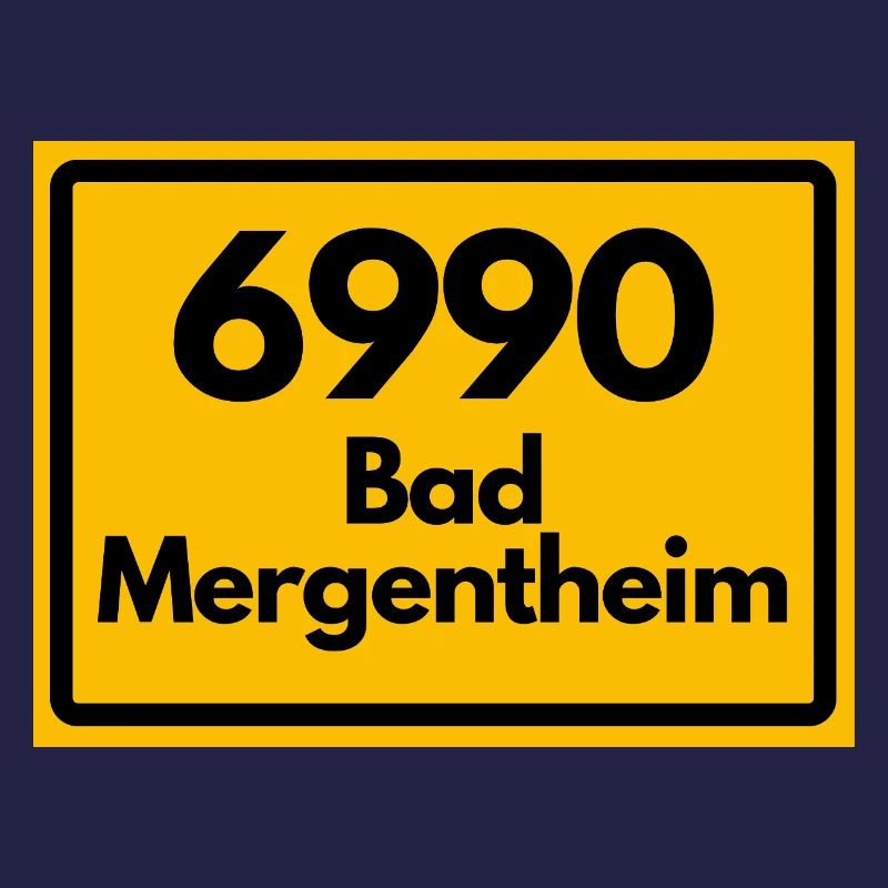 ANCIEN CODE POSTAL RETRO 6990 BAD MERGENTHEIM