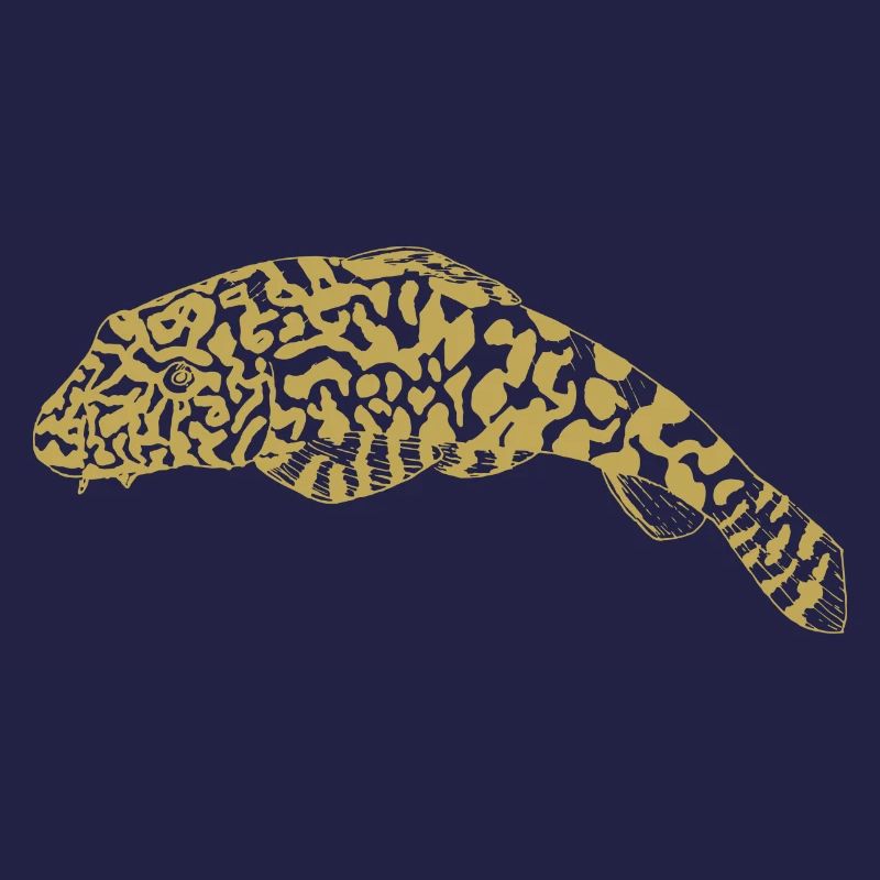 Illustrated designs with fish