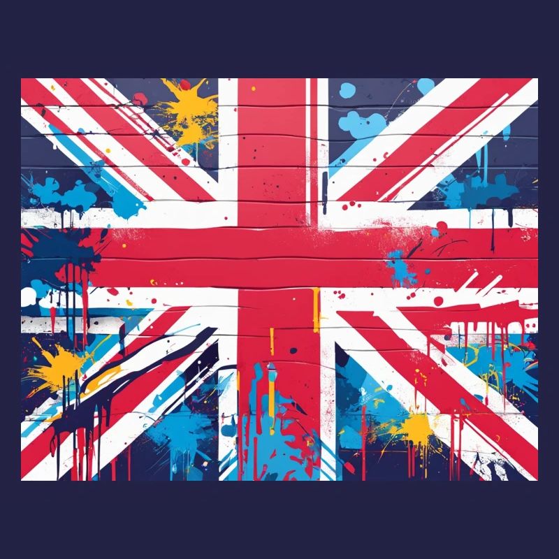 Britische Flagge Graffiti Kunst