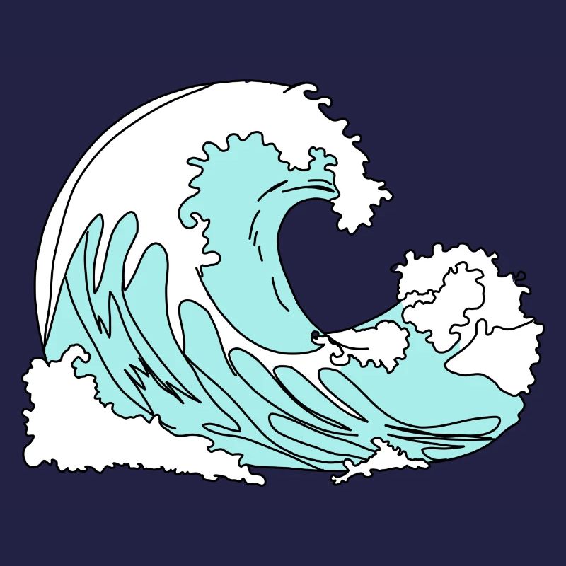 Wave Retro Comic Style