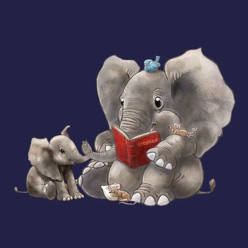 BB Mutter liest Buch