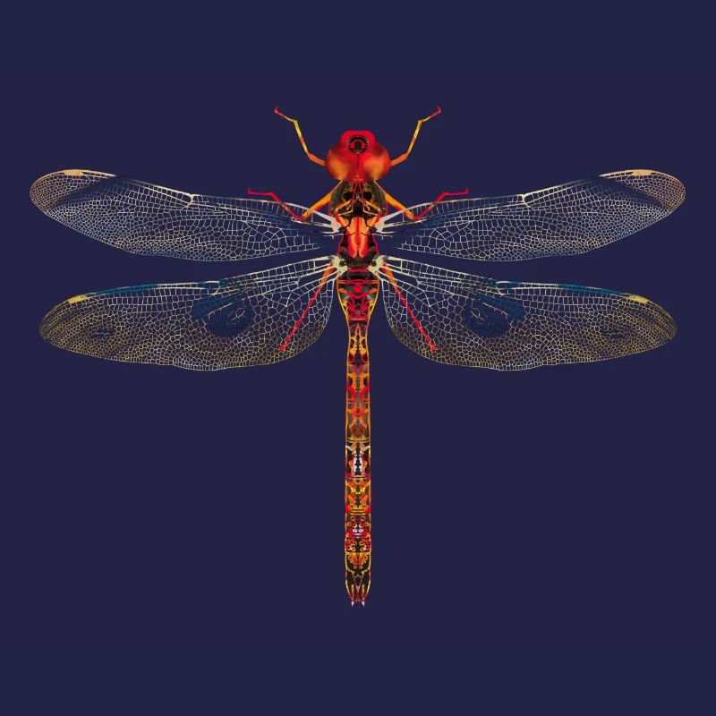 Libelle farbenfroh