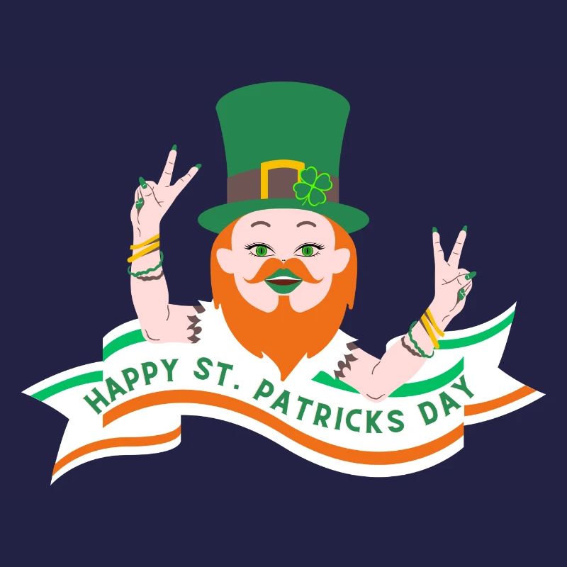 Vacances de la Saint-Patrick Irish Clover Goblin